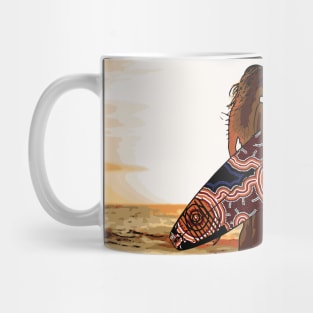 Aboriginal Art - Surf Up Australia Full Mug